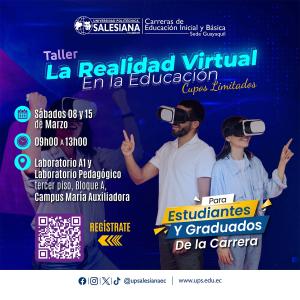 Afiche del Taller: La realidad virtual en la Educación